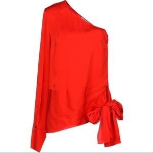 NWT Stella McCartney red one shoulder top